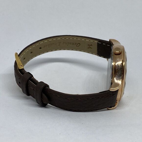 Fossil Laney BQ3392 Women's Brown Leather Analog Gold Dial Quartz Watch XR473 - Picture 12 of 12